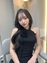 シーシンジュク 新宿南口(Sea shinjuku)&nbsp;ココアベージュ×レイヤー［小顔/黒髪/オリーブグレー］