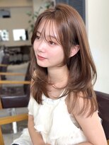 コート 表参道(Cote)&nbsp;美髪レイヤーカット／顔まわりレイヤー／ロングレイヤ 一/前髪