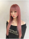 着物ヘア/大人ガーリー/ダークアッシュ/似合わせカット//渋谷