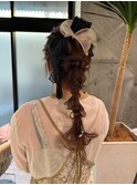暗めカラー/ブリーチなしカラー/ヘアアレンジ/福岡/天神/20代