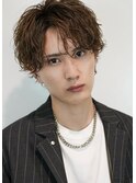 センターパートショート波巻き