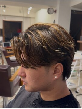 メゾンフォーメン 心斎橋店(Maison for men) ニュアンスパーマ/毛流れパーマ/センターパート/メンズパーマ