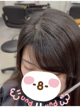 リリアン(ReLien) 縮毛矯正で前髪ピンピンにはなりません