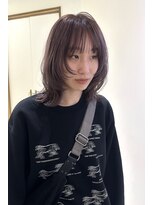 ニール 名古屋 伏見 丸の内(NEELU)&nbsp;【RIE】顔まわりレイヤーラベンダーグレージュ