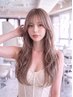 【前髪で変わる】前髪+顔周りカット+ケアカラー+TR ¥10900 #韓国ヘア