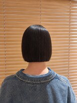 オーガニックエコ 川越(organic+eco)&nbsp;10代20代かわいい切りっぱなしボブカット　秋冬　ブリーチなし