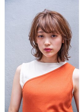 エイミー(Aimee) Aimee ニュアンスボブ×ピンクベージュ