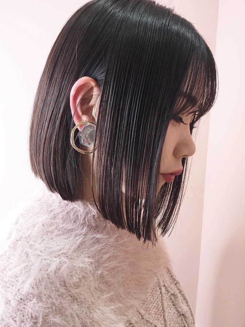 AUSTIN銀糸町★小顔ワンサイドショートブランジュ×ダブルバング