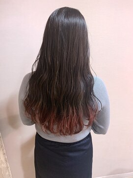 ジルバイジアン(JILL by GIEN) 裾カラー ☆☆ ワインレッド @タナカ