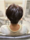 無造作カール×ヘルシーショート[30代/40代/50代]