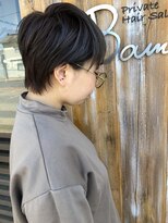 バンビ プライベート サロン(Bambi private salon)&nbsp;ブルーグレーカラー＊丸みマッシュショート＊Bambi松平愛