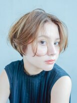 アルバム 銀座(ALBUM GINZA)&nbsp;ハンサムショート_クールショートピンクベージュボブルフ_8167