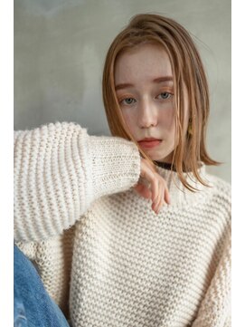 オースティン 門前仲町(AUSTIN) 大人かわいい前髪セシルカットココアブラウンフリンジウェーブ