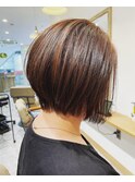 大人女性ショートボブ