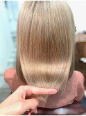 ミルクティーベージュ×髪質改善トリートメント
