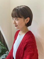 コクーン(Cocoon) ミニボブ#ネビージュ#大人かわいい#美髪#ホワイトグレージュ