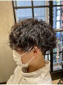 バーバー　ツイストスパイラル/波巻きパーマ/フェードカット