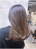 韓国ヘアを活かしたグレージュ