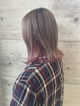 サラビューティーサイト 志免店(SARA Beauty Sight) 30代40代大人可愛いインナーカラー/ボブ☆山之内