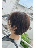 夏ベージュコンパクト。　20代/30代/夏/ショート/イルミナ