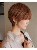 美シルエット耳かけショートヘア小顔カットくびれショートヘア