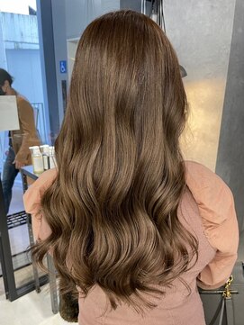 ラックスビーギャラリー なんば駅前店(LUXBE GALLERY) くすみカラーベージュマロンベージュニュアンスカラー