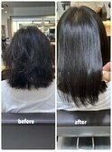 女性ホルモンの変化でよりクセ毛が強くなった髪も酸性縮毛でOK