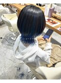 ショートウルフ×インナーブルー！