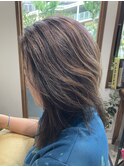 細めハイライト/レイヤーカット/白髪ぼかし/20代30代40代50代
