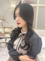 ミシェリー(misherry)&nbsp;顔周りカット/レイヤーカット/ツヤグレージュ/アッシュカラー