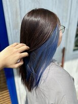 ヘアーサロンカルド(hair salon CALDO)&nbsp;インナーカラー　ブルー