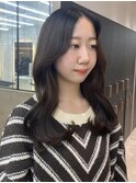 韓国ヘアなら黒髪が可愛い!くびれ