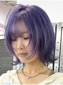 レイヤーボブ[新宿駅/ワンレン/ダブルカラー/小顔] 