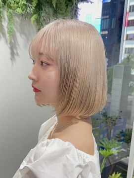 ビューシンサイバシ(VIEW SHINSAIBASHI) 艶とまとまりハイトーンボブ