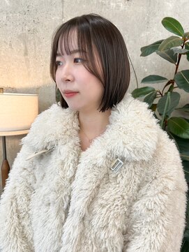 ノエ(noe) 丸みミニボブ（20代/30代/ベージュ/グレージュ）MK61