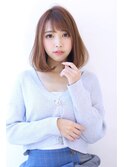 内巻きミディアム ナチュラルブラウン
