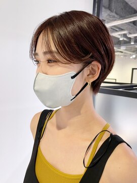 シオン(shion) ショートくびれヘア顔周りレイヤー韓国ヘア_ba410331