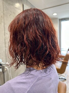 ヘアーアンドメイク ファット(Hair&Make PHAT) 20代30代♪大人かわいい小顔ショートパーマボブ☆赤みブラウン