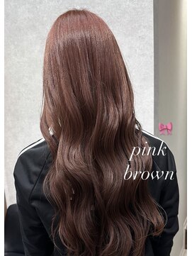 デイジー(Daisy) 暖色カラー/ブリーチなしカラー/ピンクブラウン/透け感カラー