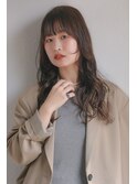 大人ウェーブ/コテ巻き風パーマ/顔周りレイヤー/抜け感ベージュ