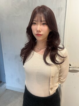 ロンドジェネルーズ 柏(Lond generous) 大人ガーリー/バタフライカット/ミディアムレイヤーカット/柏柏