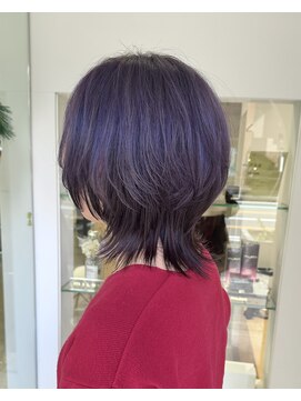 オレンジ梅田店(ORANGE) ウルフカット/ラベンダーカラー/オーガニック【ミナ】