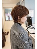 首元すっきり 大人可愛い丸みショートボブ 5