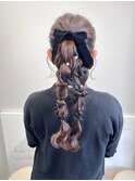 リボン編み下ろしアレンジ！