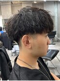 マッシュ/黒髪/ナチュラルマッシュ/メンズ/ツーブロック