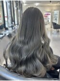 オリーブアッシュ☆暗髪でも透けるカラー20代30代40代
