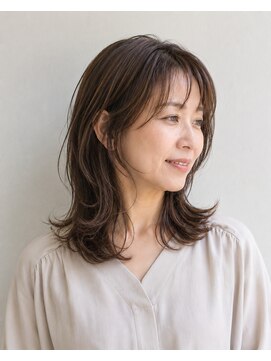 アヴァンス プロデュース バイ エガオ 大阪梅田店(AVANCE. PRODUCED by EGAO) 大人の女性に似合うミディアムヘア【髪質改善】