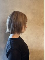 ヘアーサロン 二階堂(hair salon 二階堂)&nbsp;顔周りレイヤーボブ　アンブレラカラー