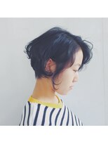 カッツヘアー(KATZHAIR) - - -ふんわり可愛い前下がりショートボブ - - -