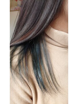 ヘアーサロン エクラ(HAIR SALON eclat) 【インナーカラー】ティントバー　IndigoBlue♪